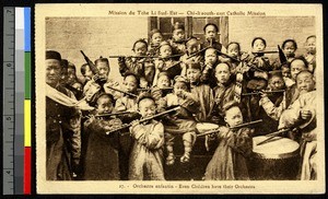 Children's orchestra, China, ca.1920-1940