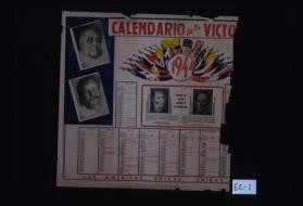 Calendario de la victo[ria?]. 1944