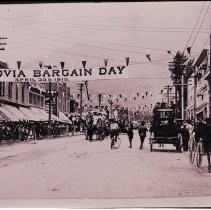 Monrovia Bargain Day April 1910 postcard