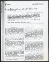 Some temporal aspects of stereoacuity, Vision Research Vol. 34, No. 7 1994 April (43 items)