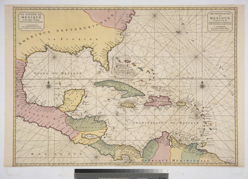 Archipelague du Mexique, ou sont les Isles de Cuba, Espagnola, Jamaica, &c. Dressé sur les Relations es plus Nouvelles