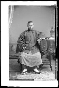 Chinese doctor with long finger nails (an aristocrat), ca.1920