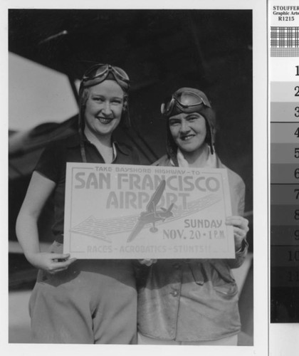 Promotion for air show at Mills Field Municipal Airport, 1927