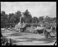 "Aphrodite" float in the Tournament of Roses Parade, Pasadena, 1932