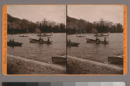 (Donnor [Donner] Lake, Cal; on verso.) Photographer's series: Hazeltine's Gems of the Pacific Coast