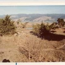 Photographs of landscape of Bolinas Bay. Unidentified archaeologists working, wide view