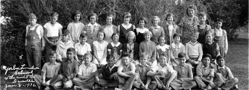 4th and 5th grades, Yorba Linda Grammar School, January 1936