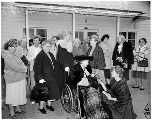 Women excluded from meeting of San Gabriel Valley Humane Society, 1960
