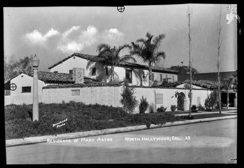 Residence of Mary Astor, North Hollywood, Cal
