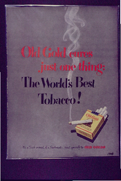 Old Gold cures just one thing the world's best tobacco