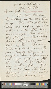 William Dean Howells, letter, 1894-10-28, to Hamlin Garland