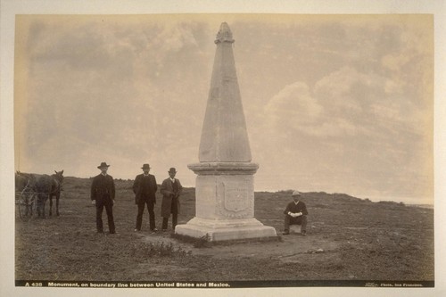 Monument, on the boundary between United States and Mexico.--A438