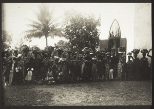 Erntedankfest in Aburi, um 1905