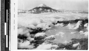 Mt. Fuji and lake Ashi, Honshu, Japan, ca. 1920-1940