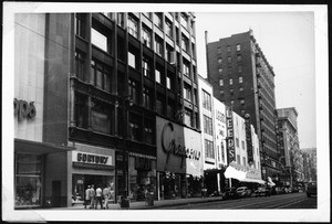West side of Broadway, looking north toward Seventh Street, Los Angeles, ca.1940-1949