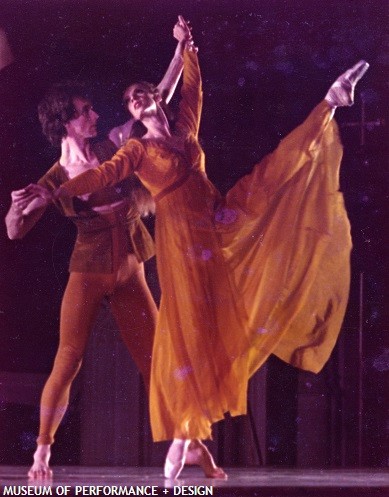 Katherine Warner and Virgil Pearson Smith in Carvajal's "Totentanz", undated