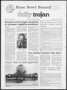 Daily Trojan, Vol. 97, No. 49, November 12, 1984