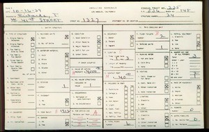 WPA household census for 1327 W 41ST STREET, Los Angeles County