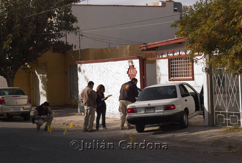 Rodriguez cime scene, Juárez, 2008
