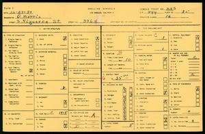 WPA household census for 3964 S FIGUEROA STREET, Los Angeles County