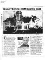 Remembering earthquakes past