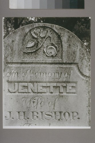 [Detail of gravestone.] Columbia. 1945