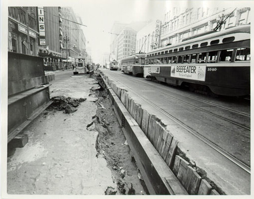 [Construction at Market and 4th Street]
