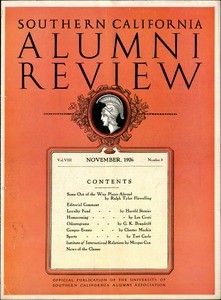 Southern California alumni review, vol. 8, no. 3 (1926 Nov.)