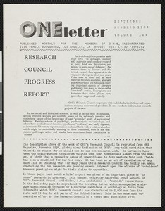 ONEletter 25/9 (1980-09)