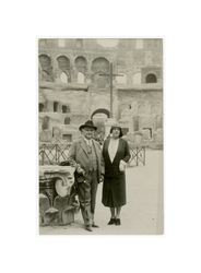 Isidore B. and Gertrude Reeve Dockweiler in Rome, Italy, circa 1930