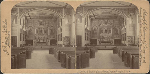 Stereo of Mission Church Interior