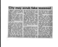 City may scrub fake seaweed