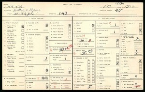 WPA household census for 143 West 84th Place, Los Angeles County