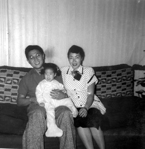 David Kim, wife Calma and daughter Shelley