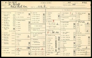WPA household census for 1112 1/2 ECHO PARK AVE, Los Angeles