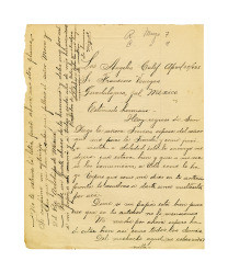 Letter from Miguel Venegas to Francisco Venegas, April 29, 1928