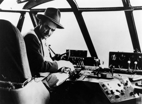 Howard Hughes in plane