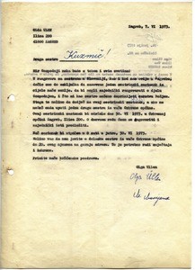 Letter of invitation to Mrs. Kuzmič