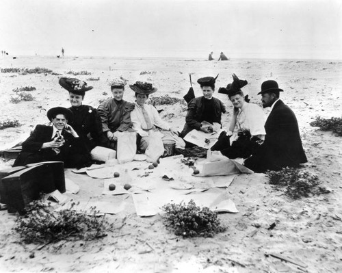 A picnic at Laguna Beach