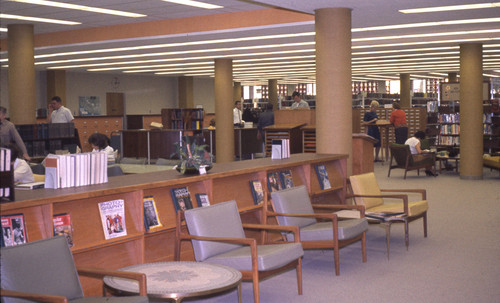 1963 - Burbank Central Library View of Reference Desk