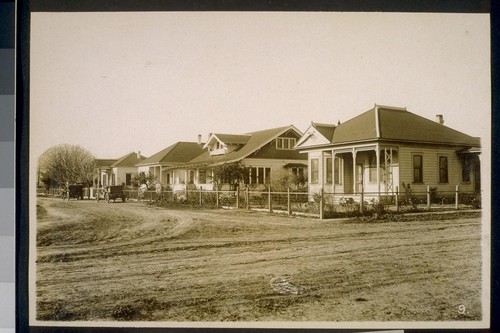 Row of cottages in Grimes