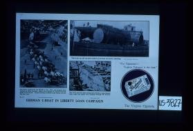 German U-boat in Liberty Loan campaign. "For cigarettes