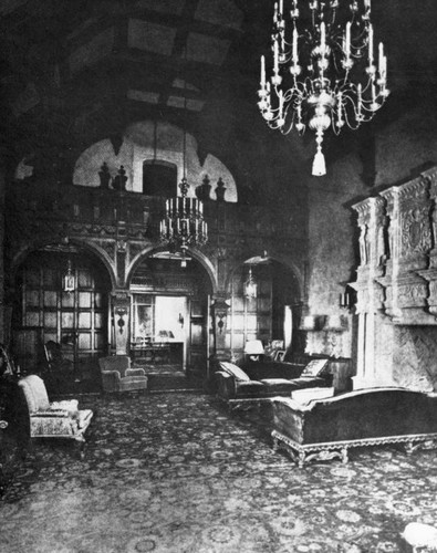 Doheny mansion living room