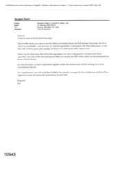 [Letter from Karen Douglas to Duncan McCallum regarding Tlais Enterprises]