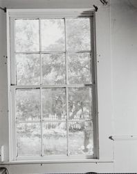 Interior window of the Schlake Ranch farmhouse, Petaluma, California, 1984