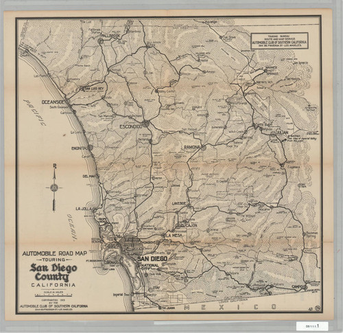 Automobile Road Touring San Diego County