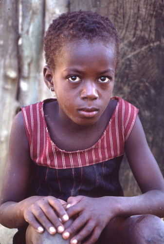 Girl potrait, San Basilio de Palenque, 1976