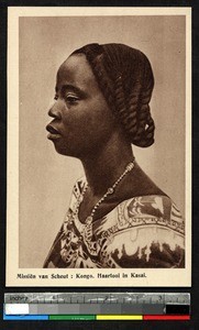 Portrait of a woman, Kasai, Congo, ca.1920-1940