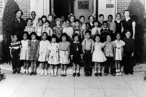 Class photo, Virginia Road Elementary School