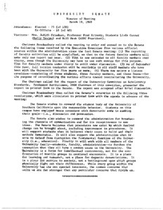 USC Faculty Senate minutes, 1969-03-19